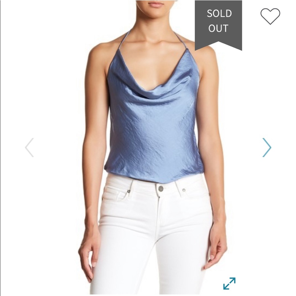 Dee Elle satin halter top